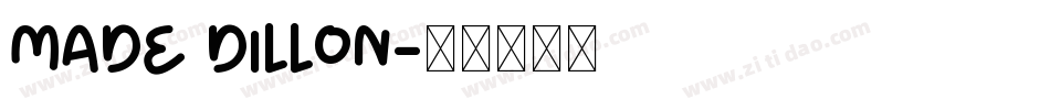 Made Dillon字体转换